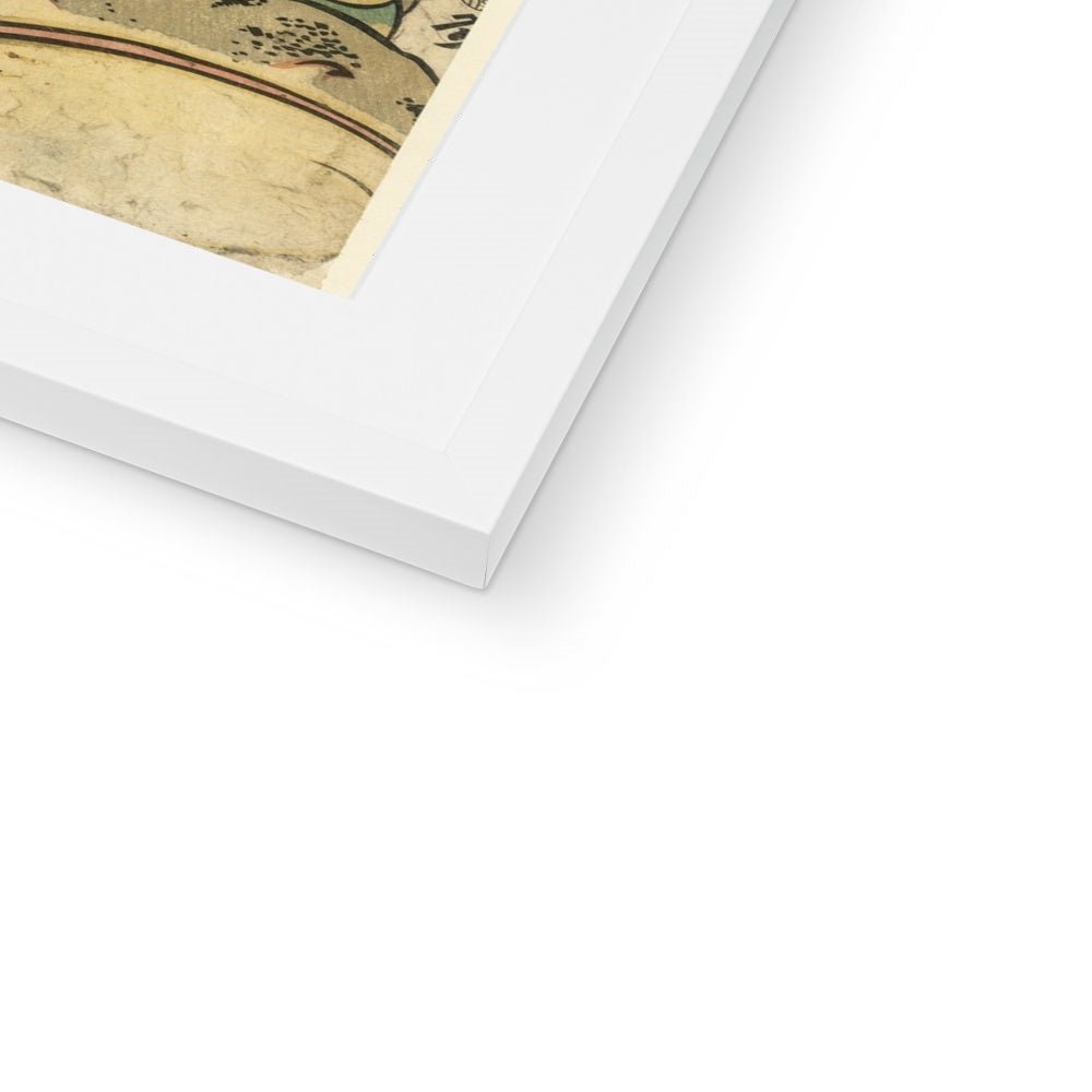 Giant Toad Ukiyoe Japanese Edo-Period Framed Print