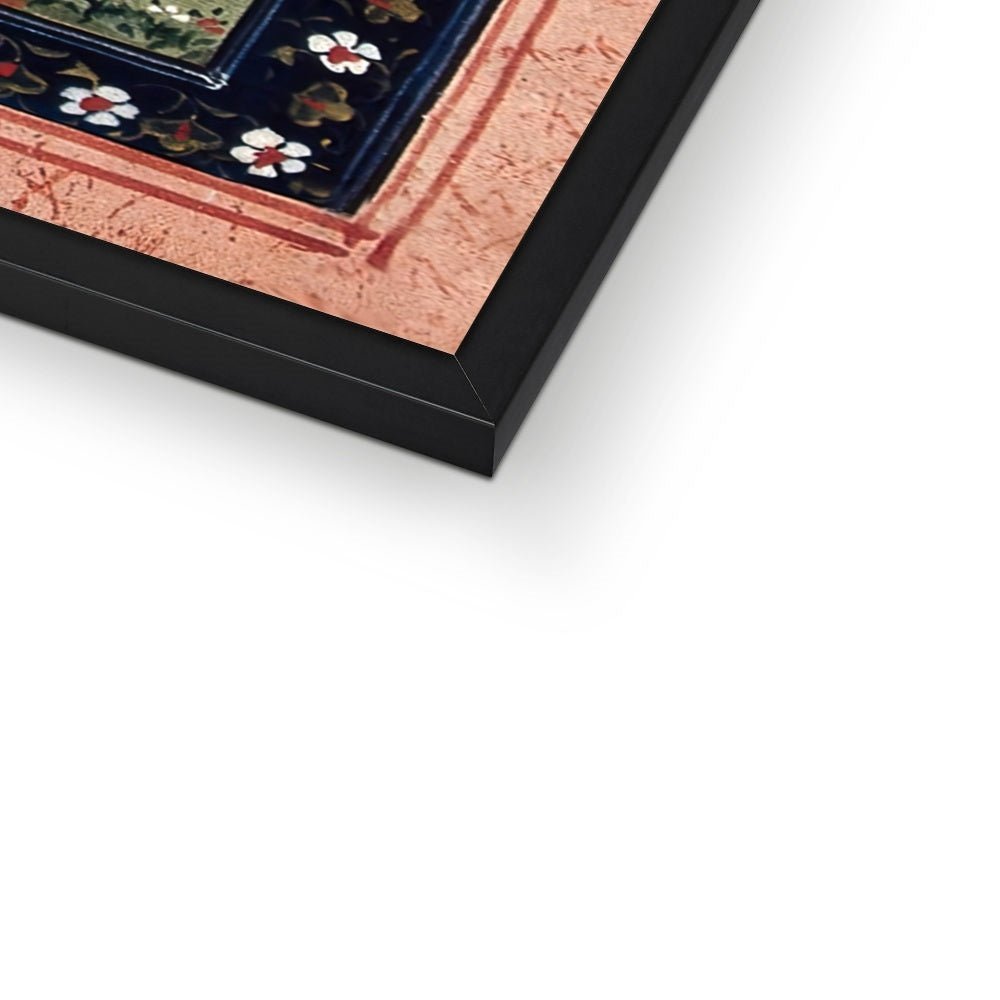 Goddess Durga, Shakti, Defeats Demon Mahishasura | Indian Mythology Folklore | Devi Bhakti Guru Framed Art Print