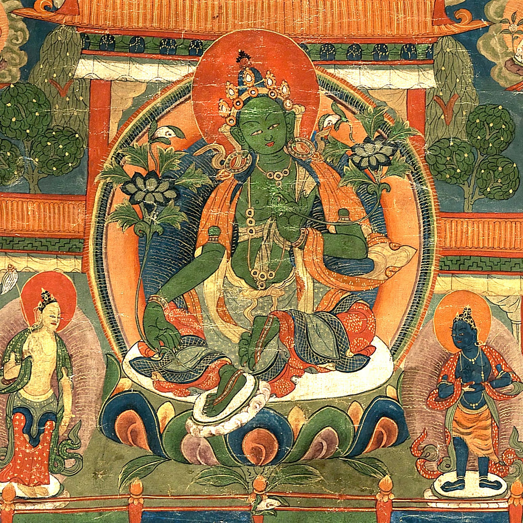 Green Tara Compassion Deity | Divine Feminine Goddess | Tibetan ...