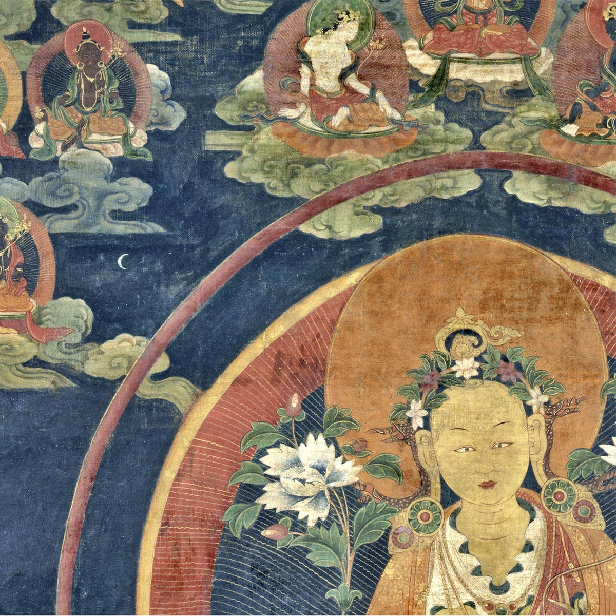 Green Tara (Khadiravani) Tibetan Tangka Vajrayana Tantra Vintage Buddhist Mandala T-Shirt