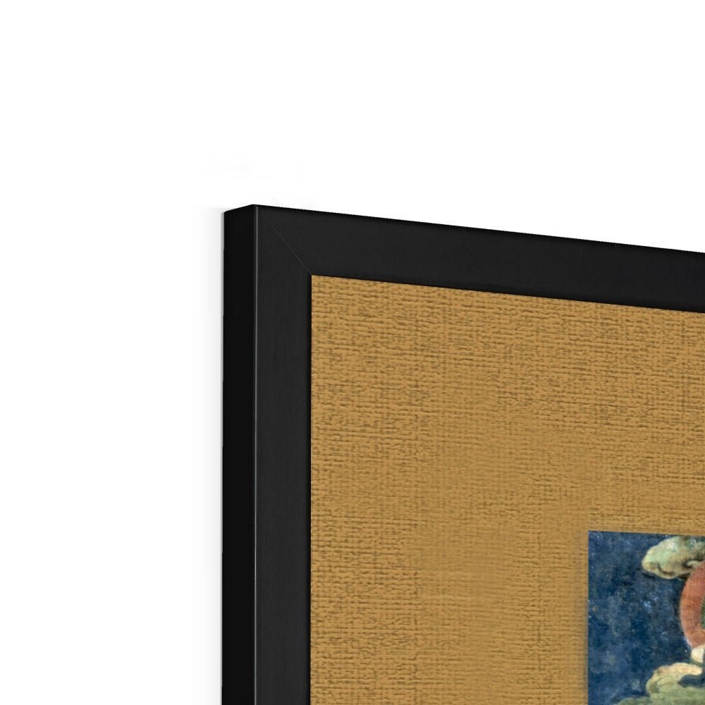 Green Tara (Khadiravani) Tibetan Thangka Buddhist Mythology (Kuan Guan Yin) Antique Dharma Tantra Vintage Buddha Framed Art Print