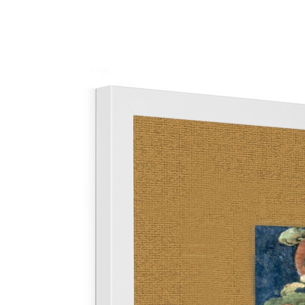 Green Tara (Khadiravani) Tibetan Thangka Buddhist Mythology (Kuan Guan Yin) Antique Dharma Tantra Vintage Buddha Framed Art Print