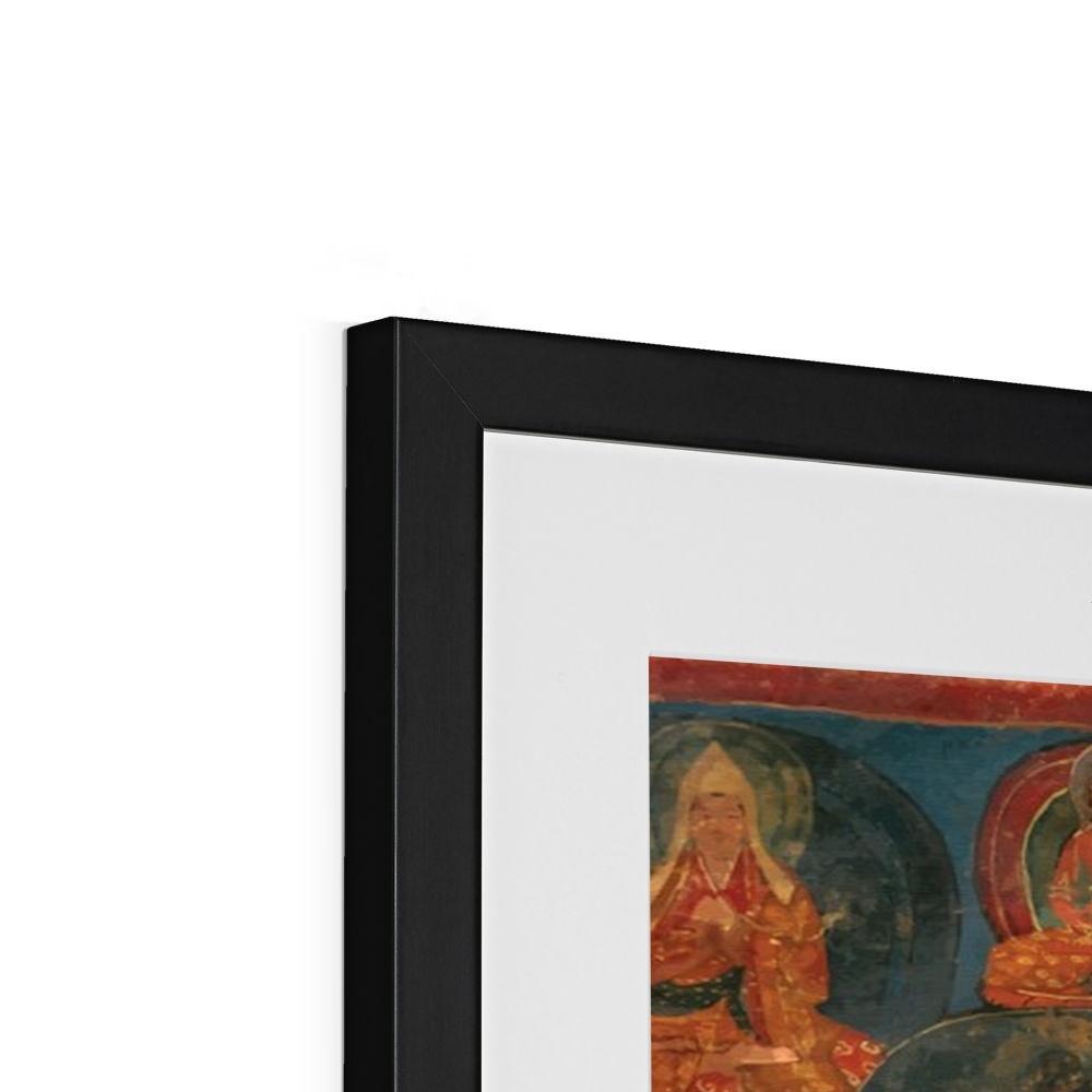 Green Tara White Tara Tibetan Buddhist Thangka Tantra Hindu Vedic Antique Nepal Vintage Yantra Mandala Framed Art Print