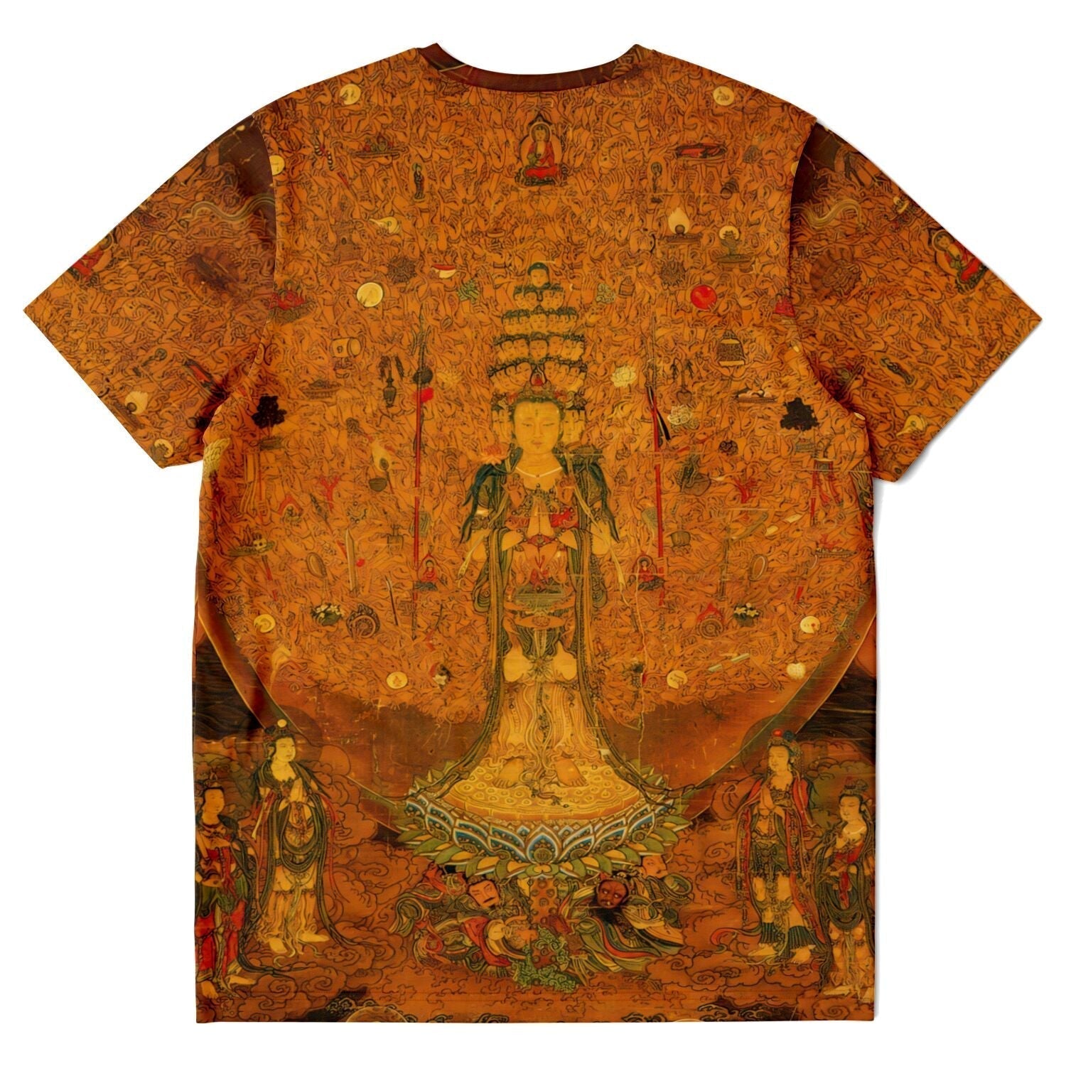 T-shirt XS Guan Yin of a Thousand Arms and Eyes | Avalokiteshvara, Kannon | Buddhist Deity Graphic Art T-Shirt