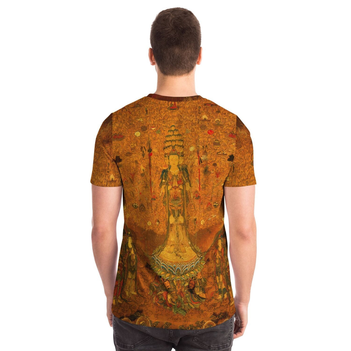 Guan Yin of a Thousand Arms and Eyes | Avalokiteshvara, Kannon | Buddhist Deity Graphic Art T-Shirt