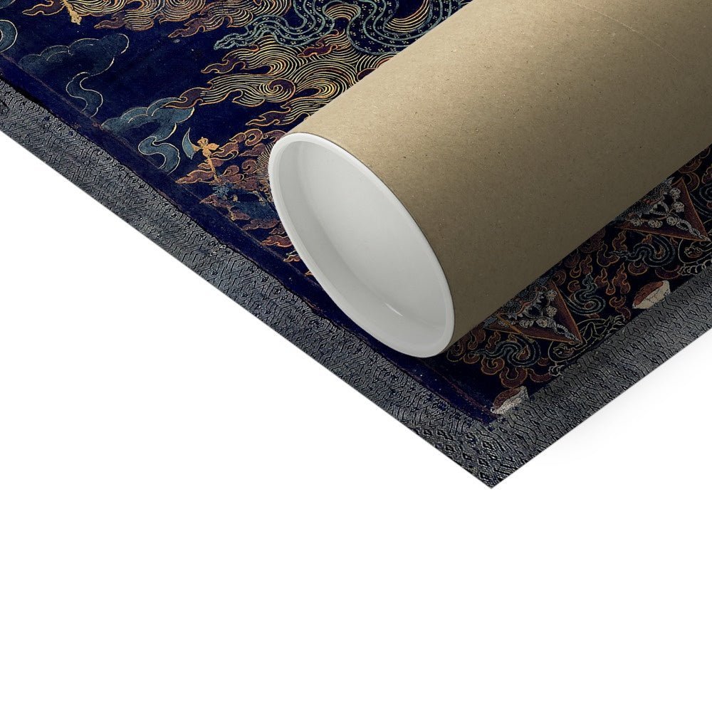 Guru Dragpur or Vajrakila Wrathful Padmasambhava, Bliss Mandala, Tibetan Thangka Dharma Protector Vintage Buddhist Antique Fine Art Print