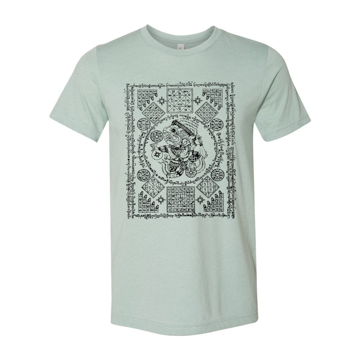 Hanuman Sak Yant Wealth & Prosperity Thai Talisman, Amulet for Luck & Abundance Graphic Art T-Shirt