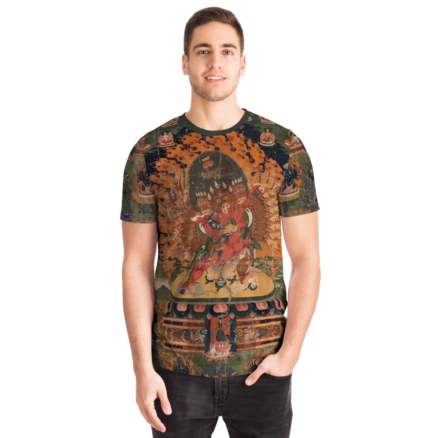Hayagriva Yab-Yum Tibetan Thangka Vajrayana T-Shirt