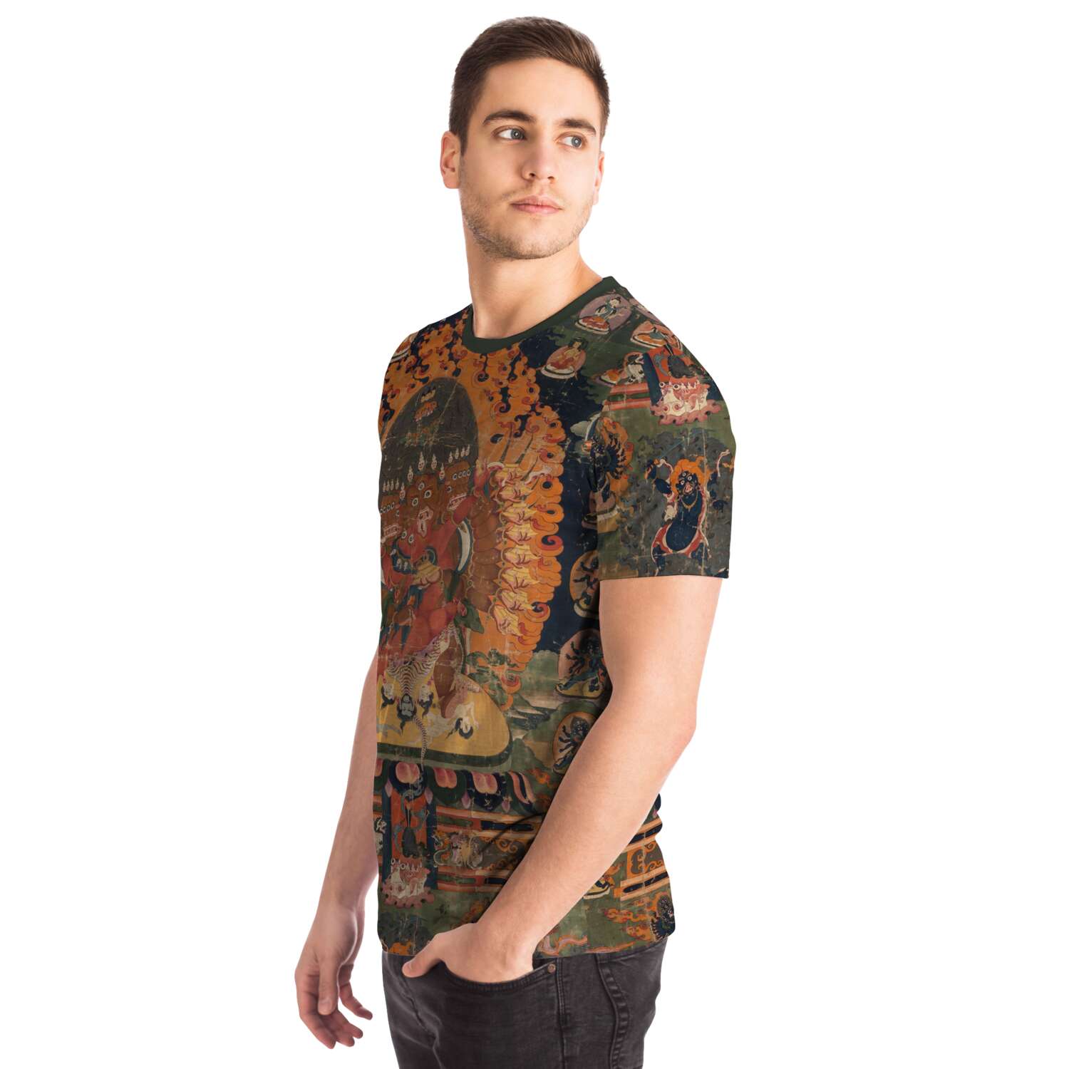 Hayagriva Yab-Yum Tibetan Thangka Vajrayana T-Shirt