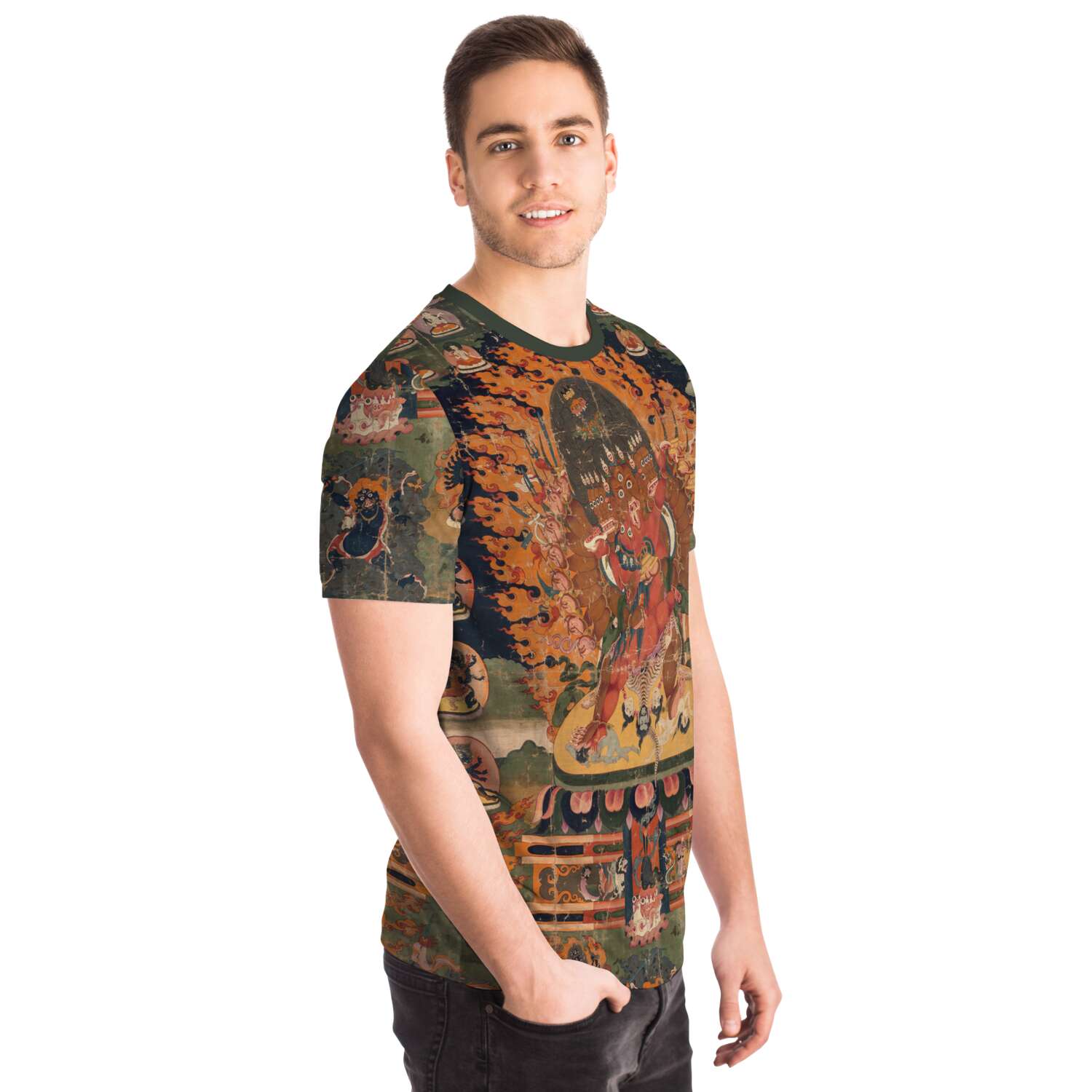 Hayagriva Yab-Yum Tibetan Thangka Vajrayana T-Shirt