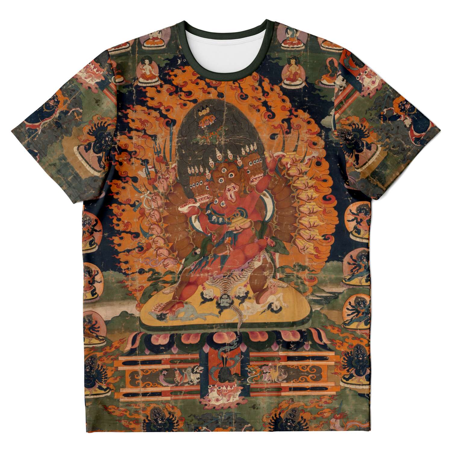 T-shirt XS Hayagriva Yab-Yum Tibetan Thangka Vajrayana T-Shirt