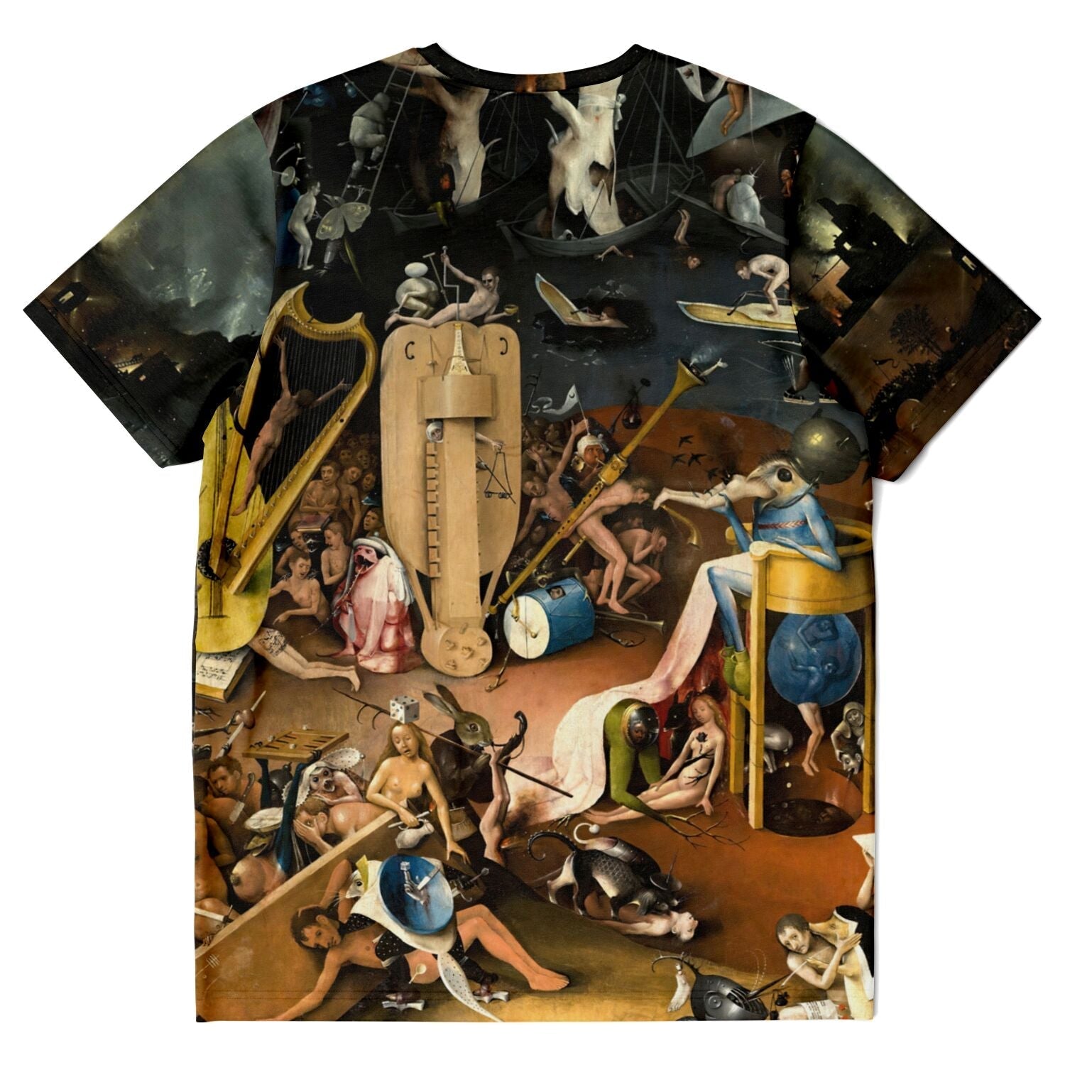 T-shirt Hieronymus Bosch Garden of Earthly Delights T-Shirt: Hell Panel