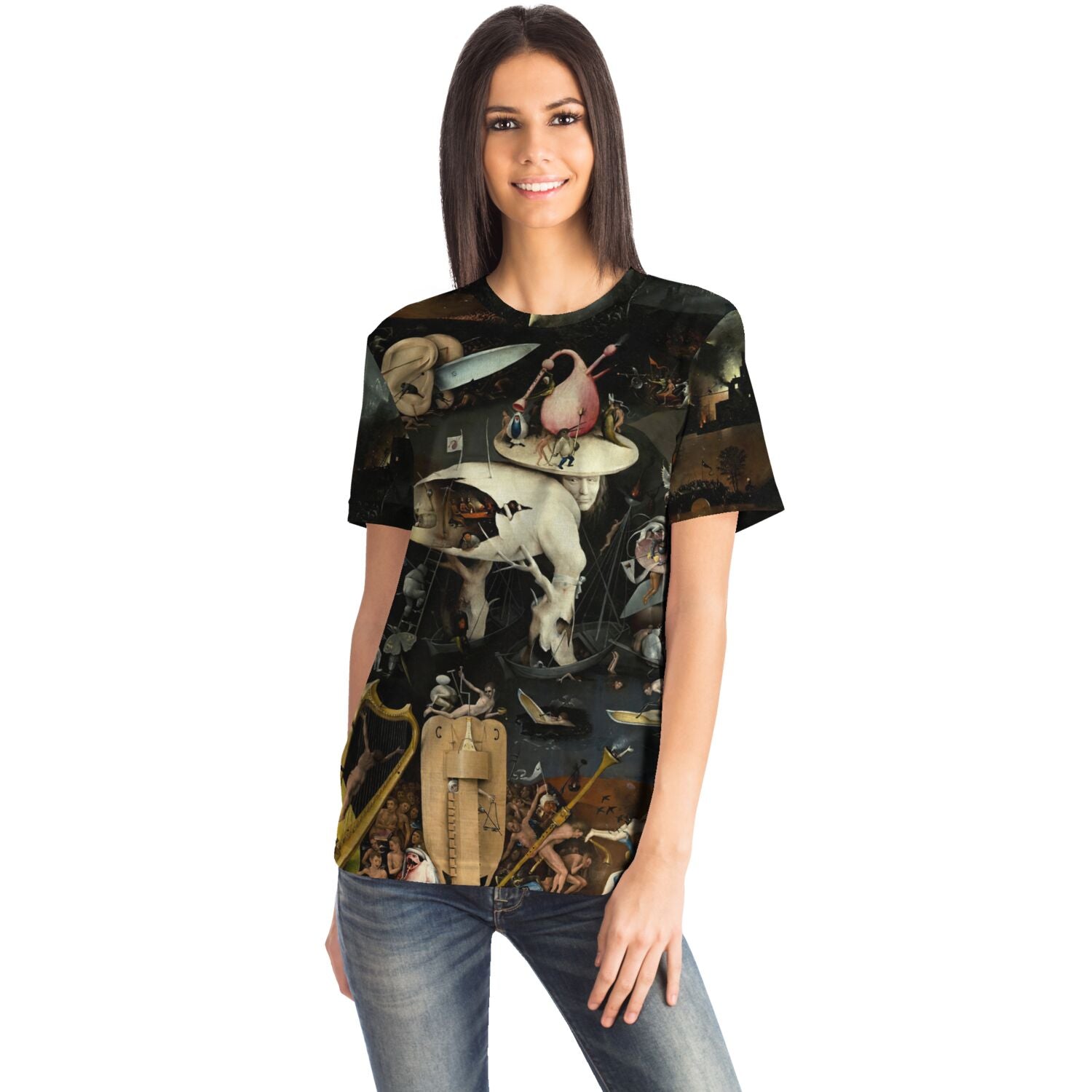 T-shirt Hieronymus Bosch Garden of Earthly Delights T-Shirt: Hell Panel