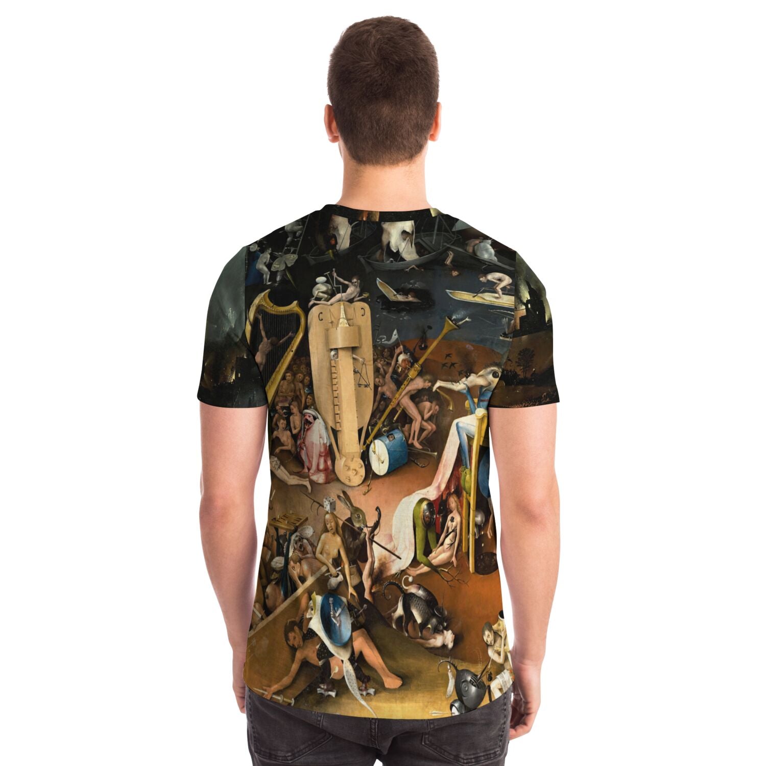 T-shirt Hieronymus Bosch Garden of Earthly Delights T-Shirt: Hell Panel