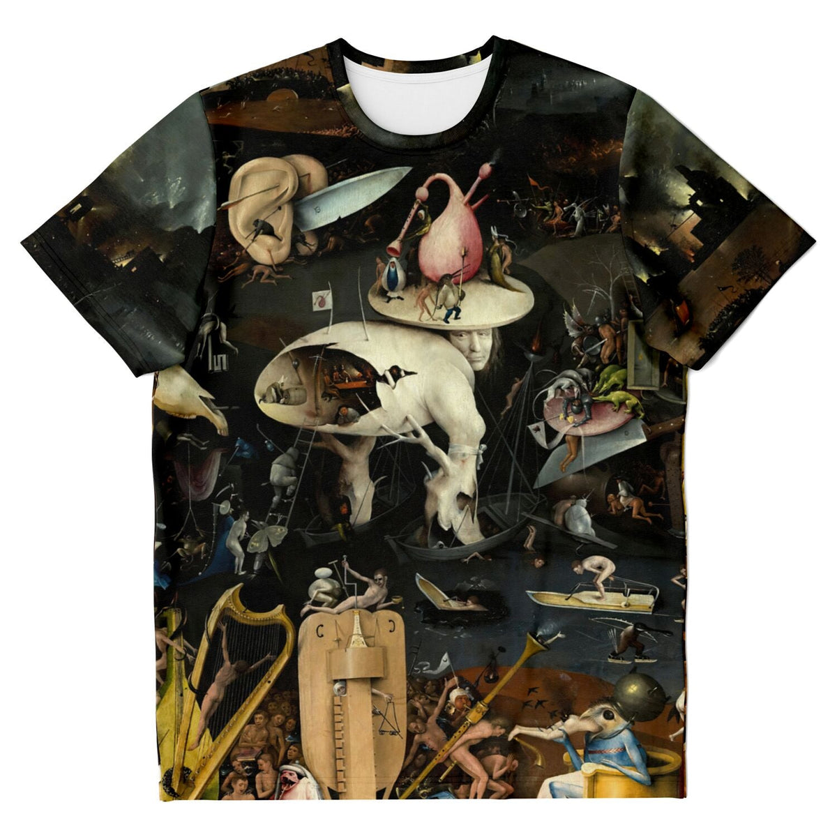 T-shirt XS Hieronymus Bosch Garden of Earthly Delights T-Shirt: Hell Panel