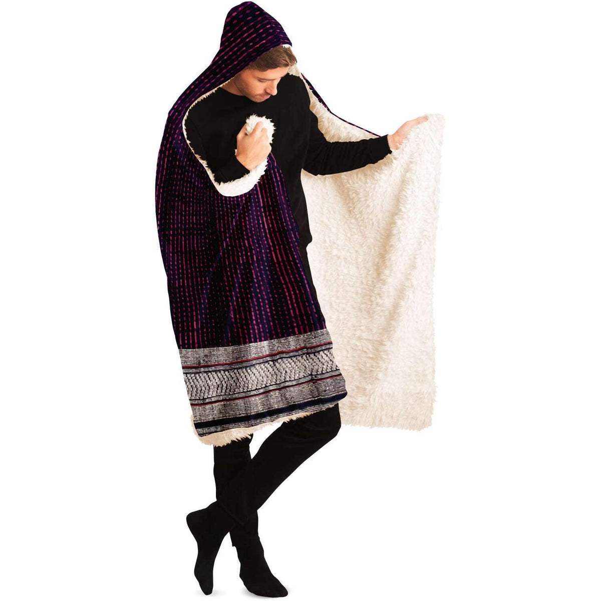 Hooded Blanket, Laos Traditional Textile Design