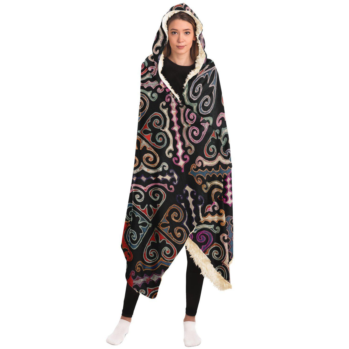 Hooded Blanket, Miao Culture Antique, Traditional Design