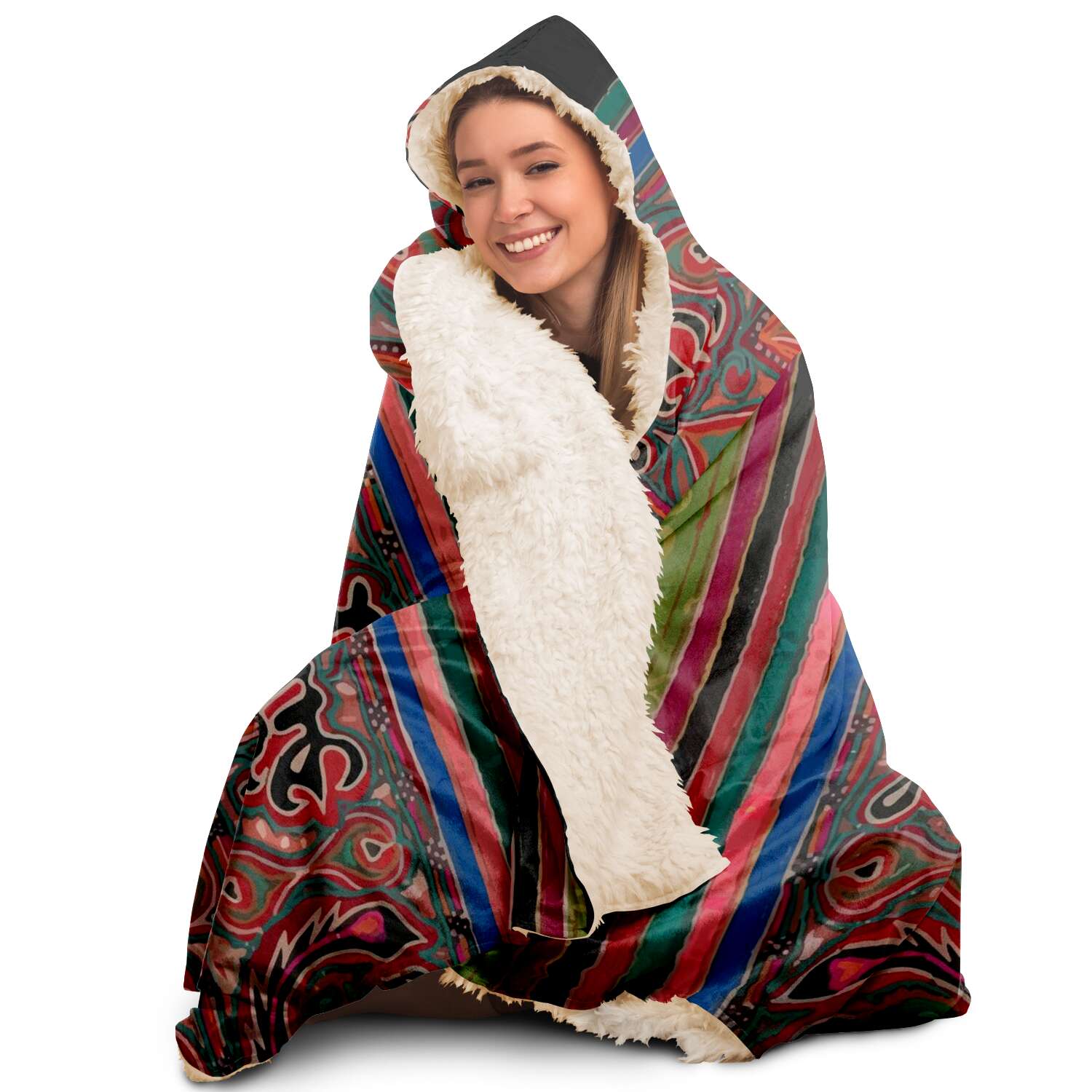 Hooded Blanket, Miao Culture Antique, Traditional Design