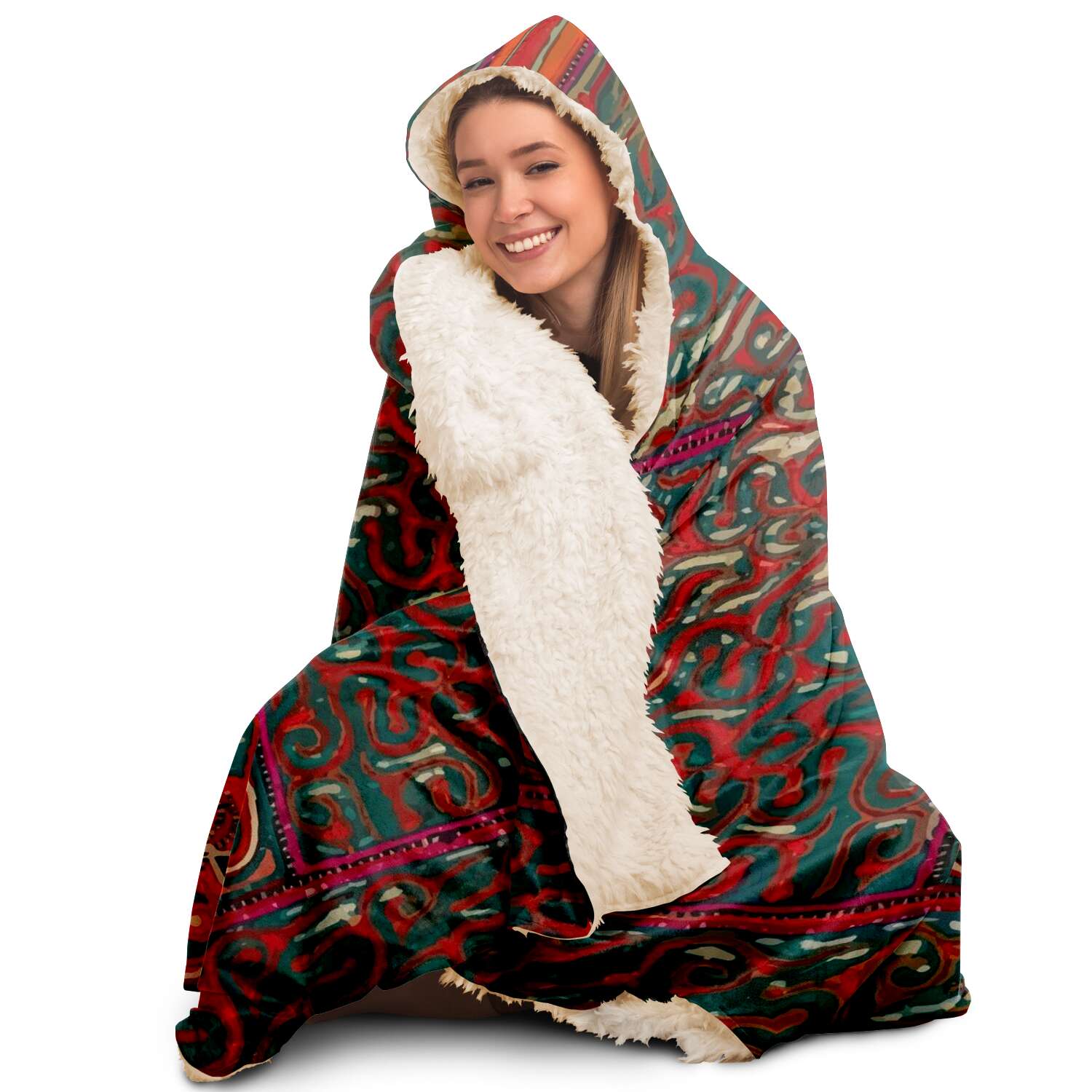 Hooded Blanket, Miao Culture Antique, Traditional Design