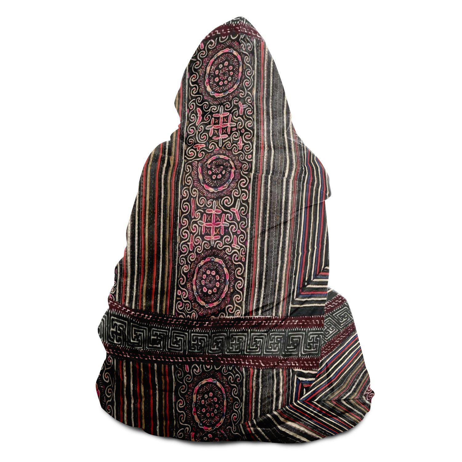 Hooded Blanket, Miao Culture Antique, Traditional Design