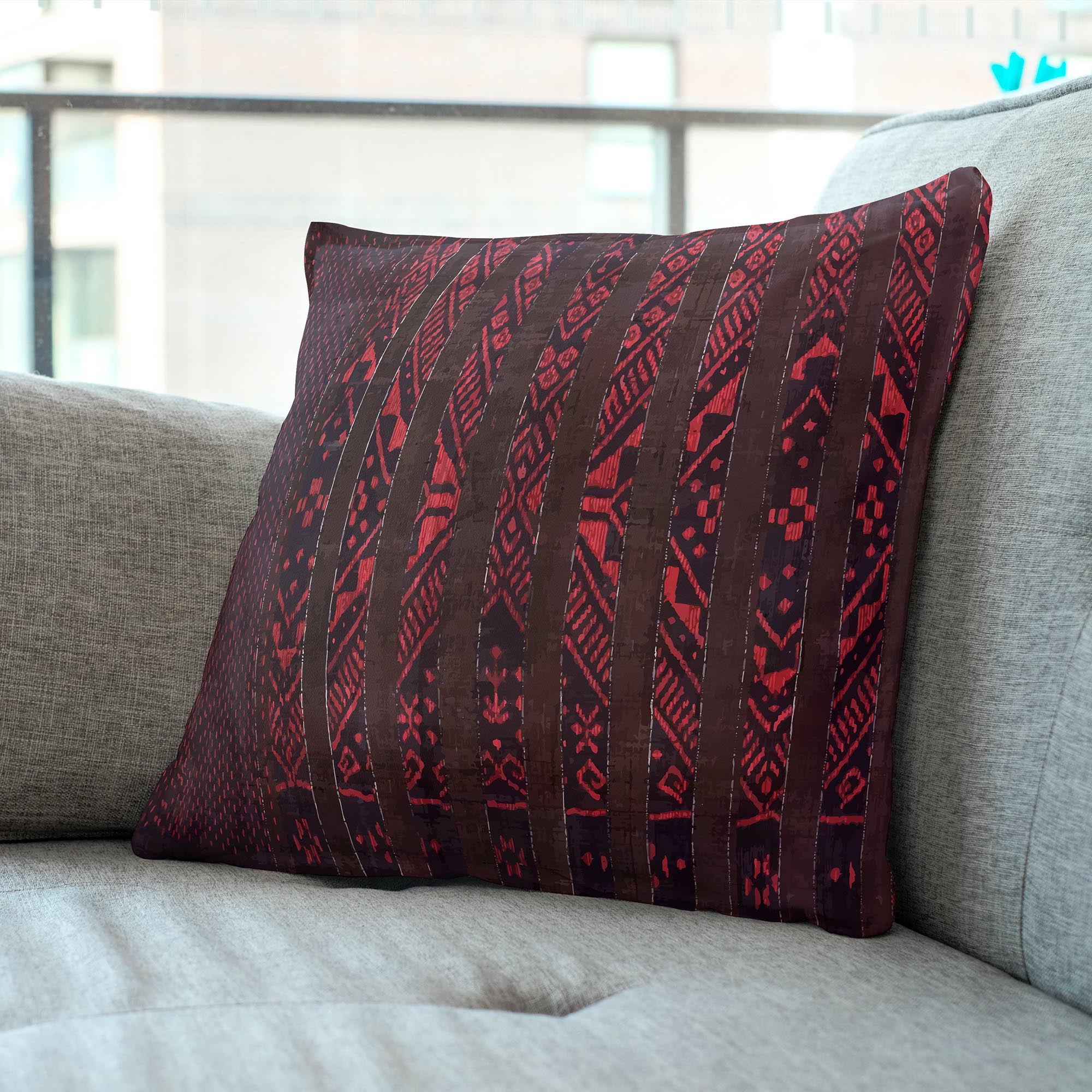 Tribal Pillow Indonesian Batik Inspired Tribal Pillows | Various Sizes