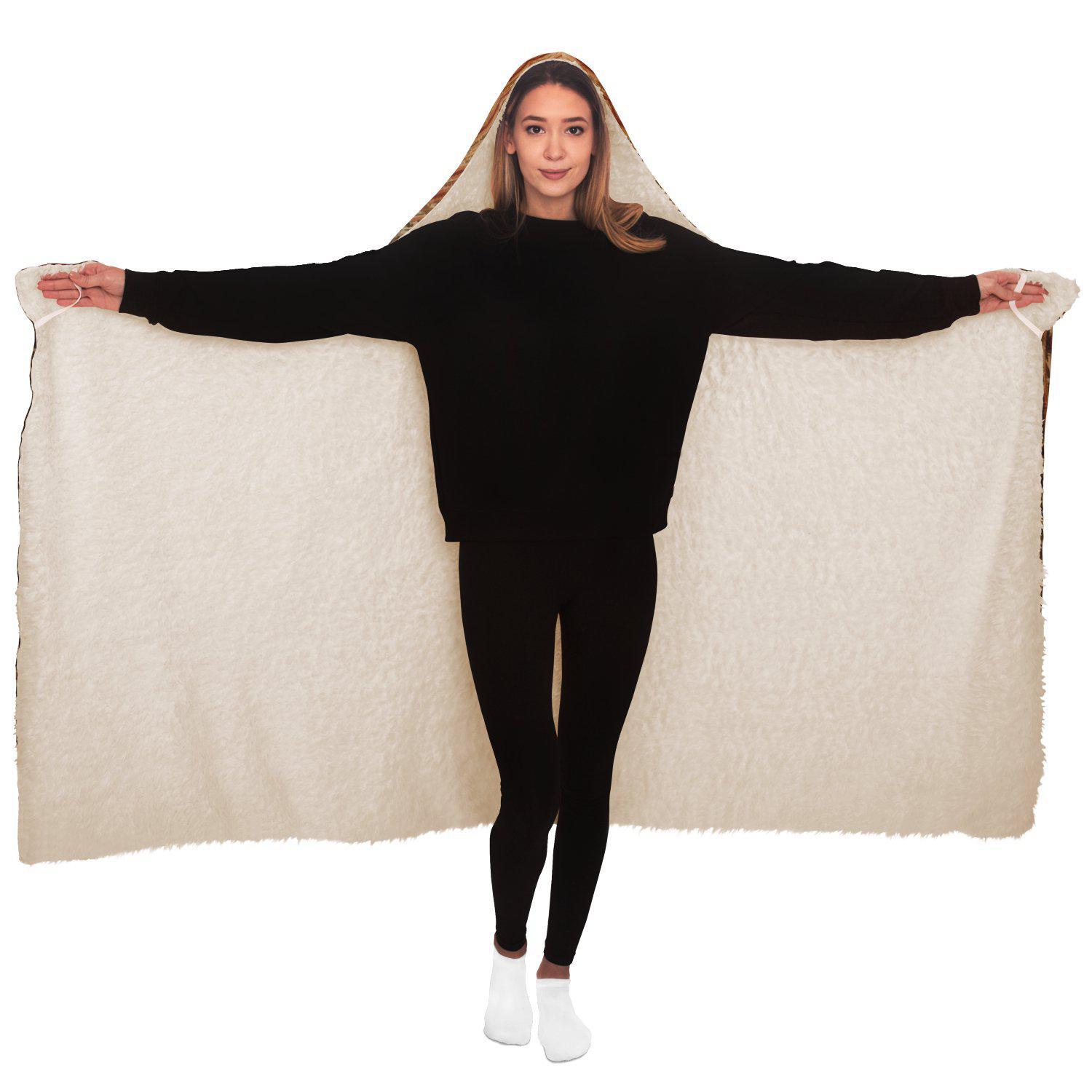 Indonesian Ikat Hooded Blanket
