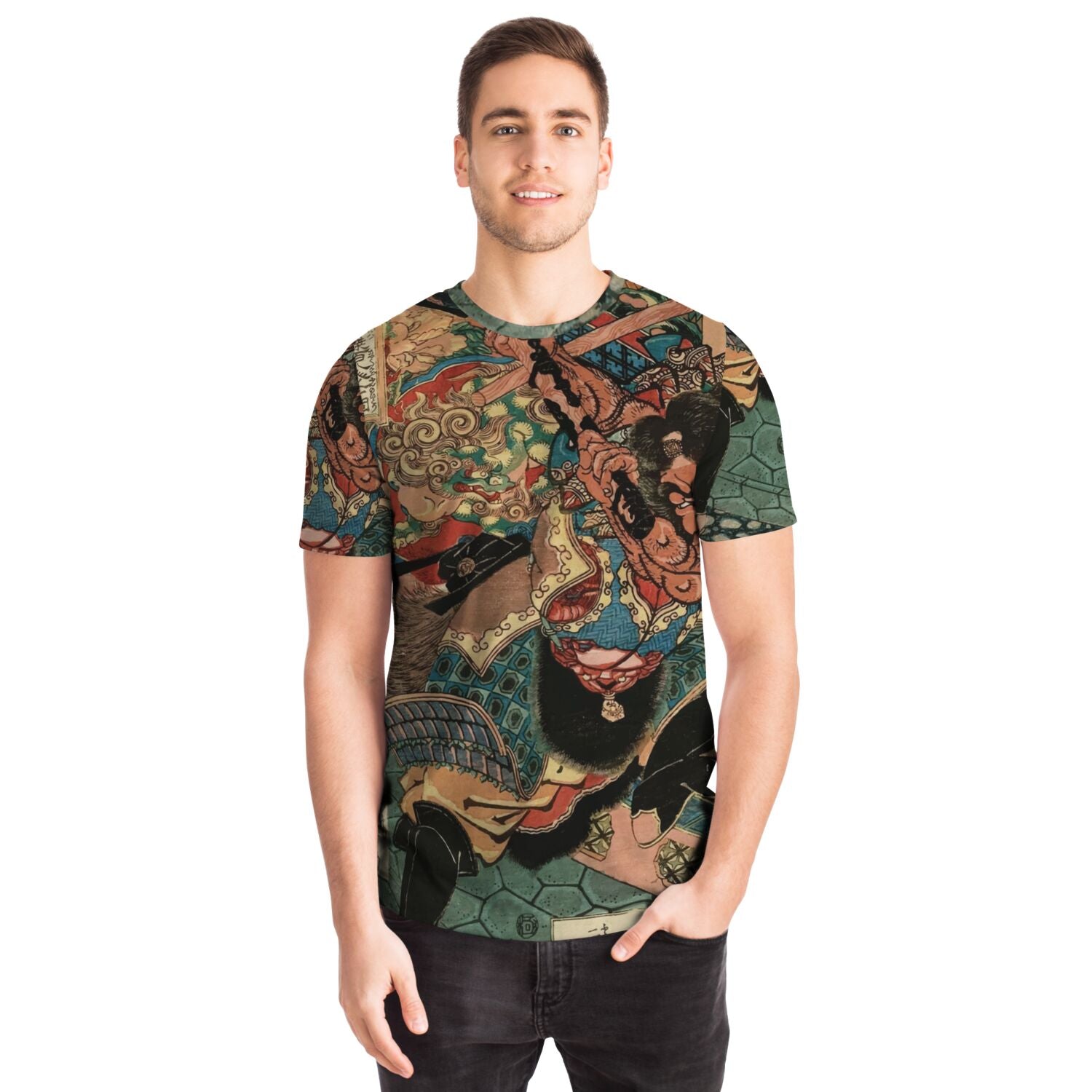 Iron Ox Lee | Taoist Chinese Martial Arts Master | Qigong, Tai Chi Qi, Kung Fu | Kuniyoshi Vintage Graphic Art T-Shirt