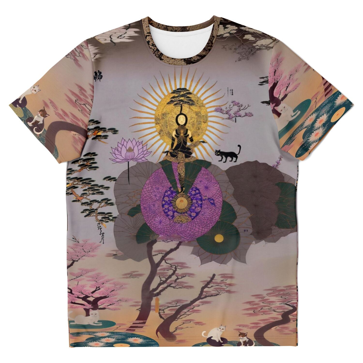 Japanese Spiritual Goddess Dankini Daniniten | Esoteric Feminine Yoga Yogini | Divine Buddhist Sacred Energy Graphic Art T-Shirt