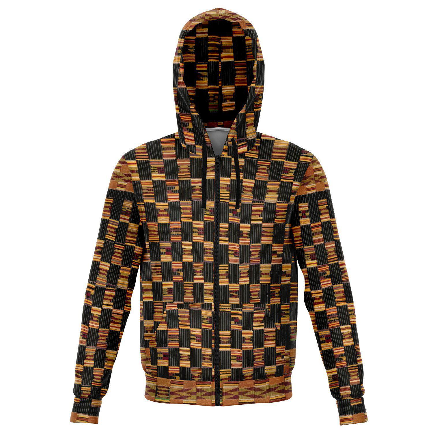 Tribal Hoodie Kente Cloth Design (Ghana) | Tribal Hoodie