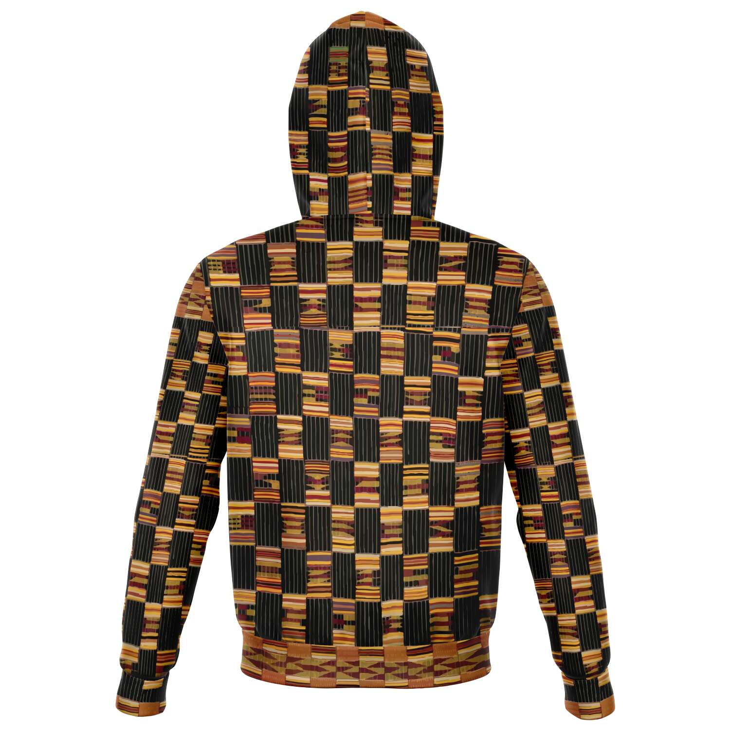 Kente Cloth Design Ghana Tribal Hoodie Sacred Surreal