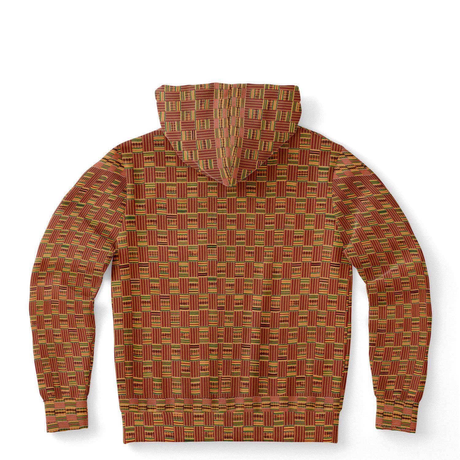 Tribal Hoodie XS Kente Cloth Inspired (Ghana) | Unisex Tribal Hoodie