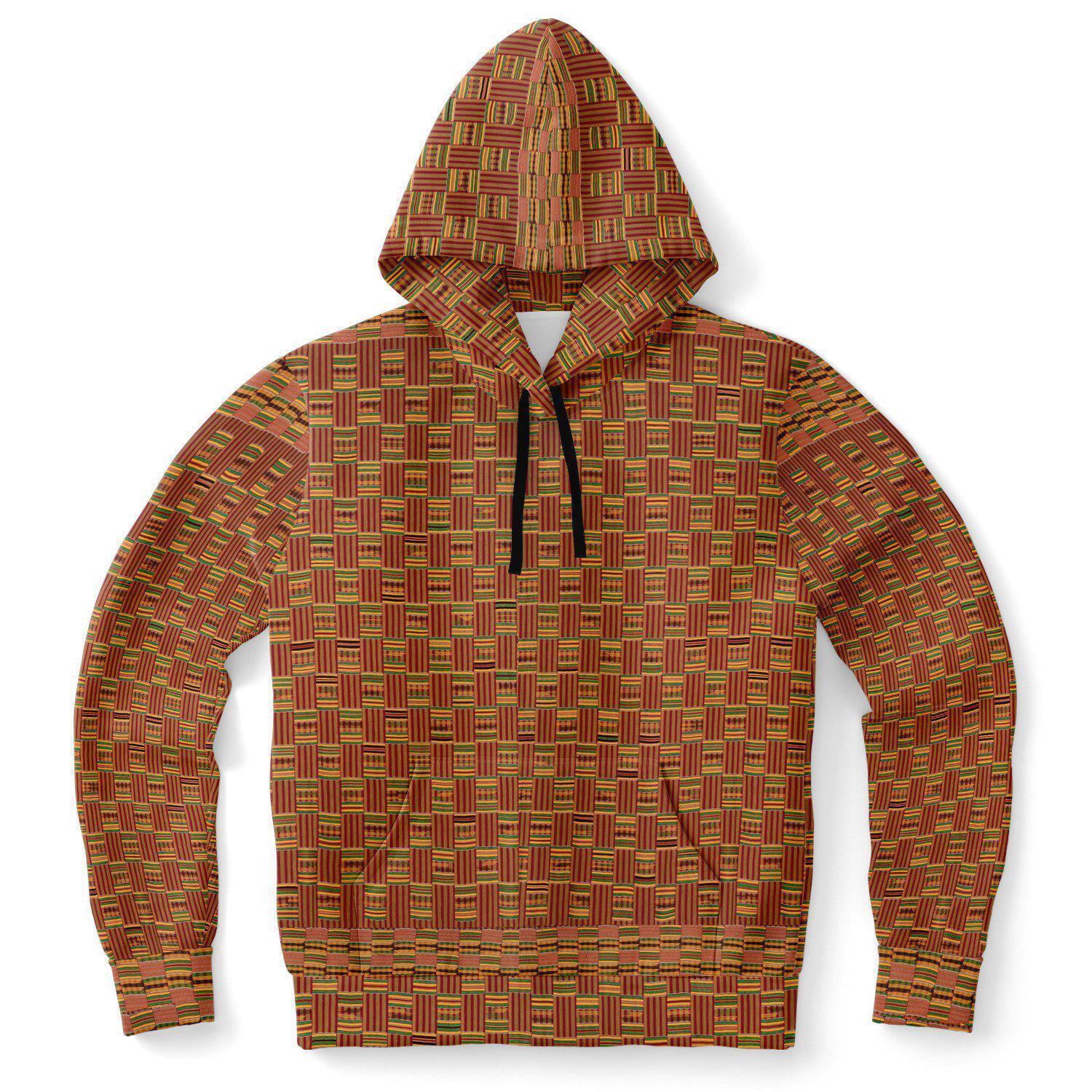 Tribal Hoodie XS Kente Cloth Inspired (Ghana) | Unisex Tribal Hoodie