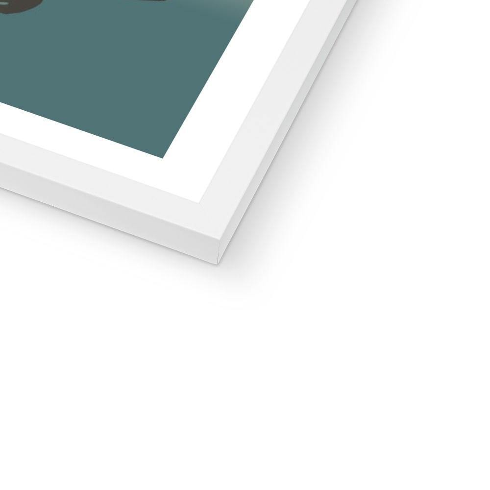 KONJIN CHOGORO FIGHTING AGAINST THE BLUE MONSTER OF KONGO-JIN | Framed Print