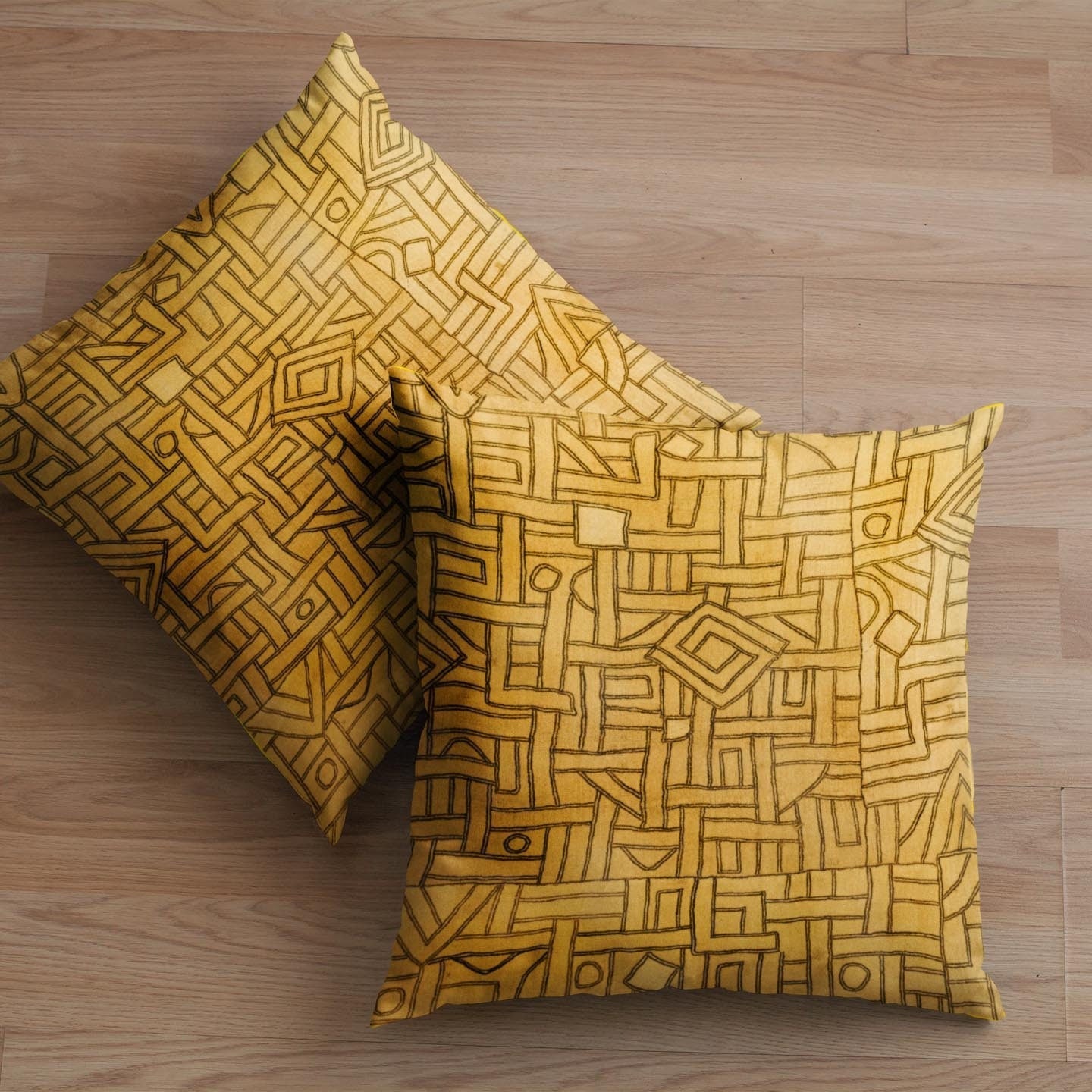 Kuba Cloth African Tribal Ethnic Kilim pillow, Kente Cloth, Afrocentric Mudcloth African Textile Ethnic Throw Pillow