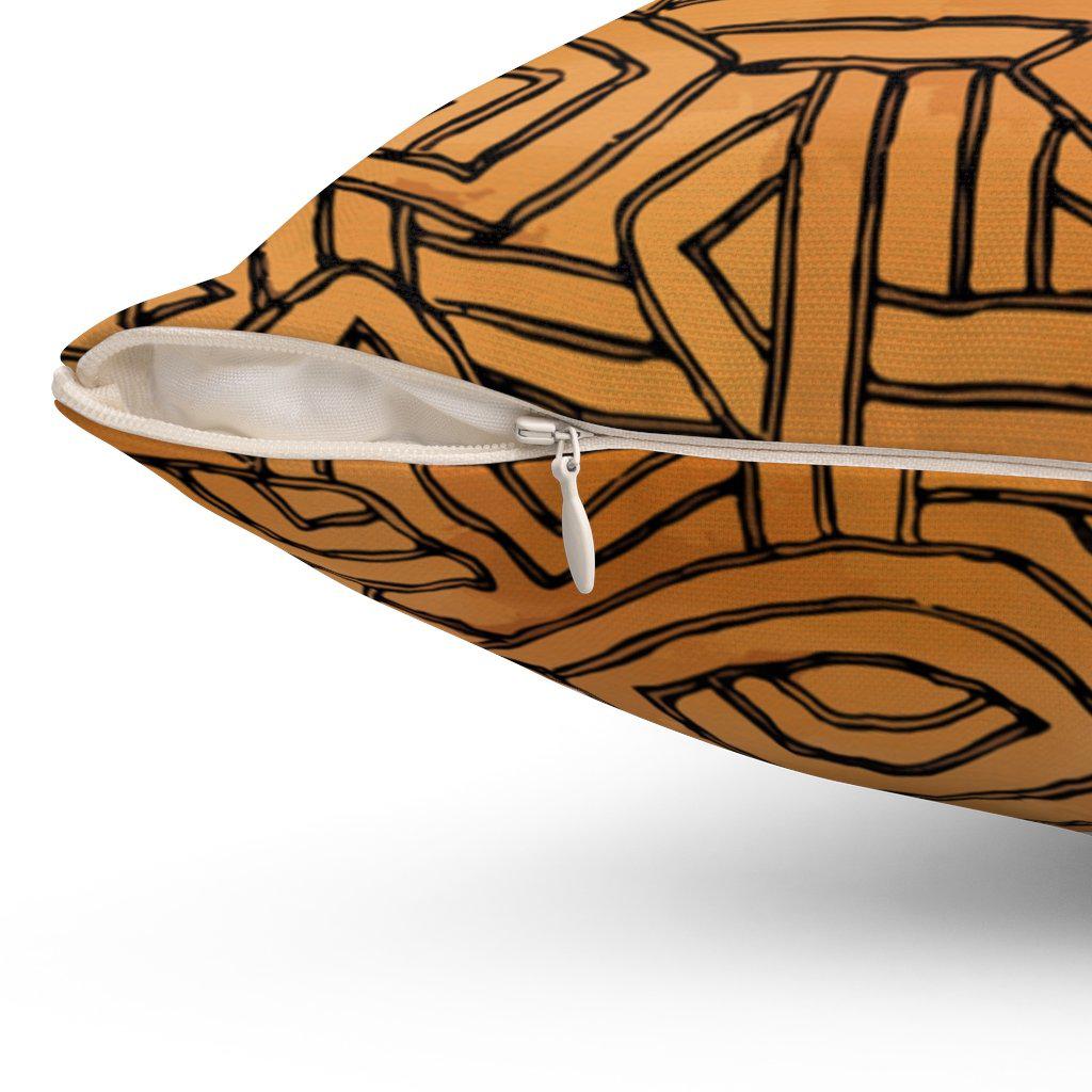 Kuba-Cloth Inspired African Tribal Pillow | Various Sizes