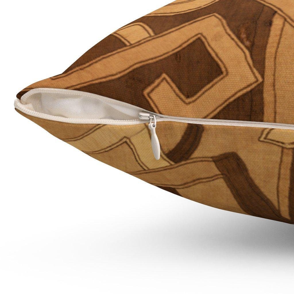 Kuba-Cloth Inspired African Vintage Afrocentric Ethnic Antique Boho Tribal Decorative Throw Pillow