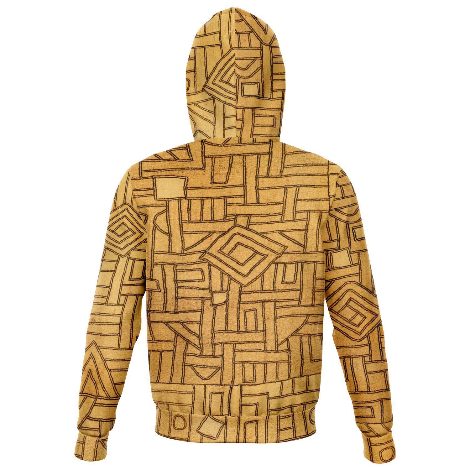 Tribal Hoodie Kuba Cloth Traditional Design | Tribal Hoodie