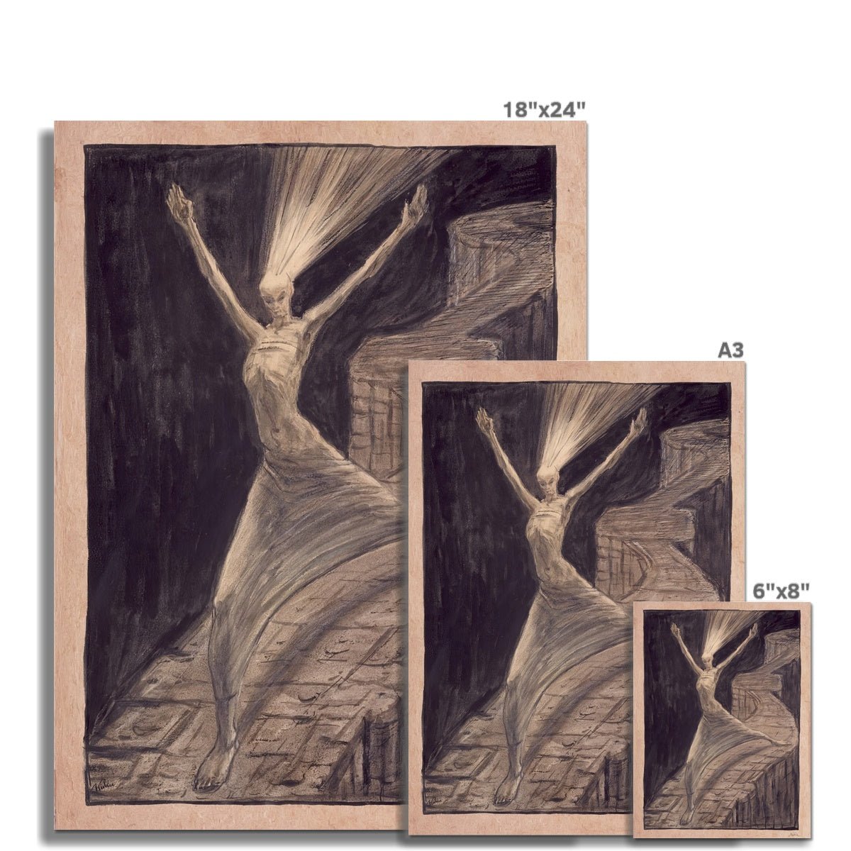 Kubin God of Light Fine Art Print