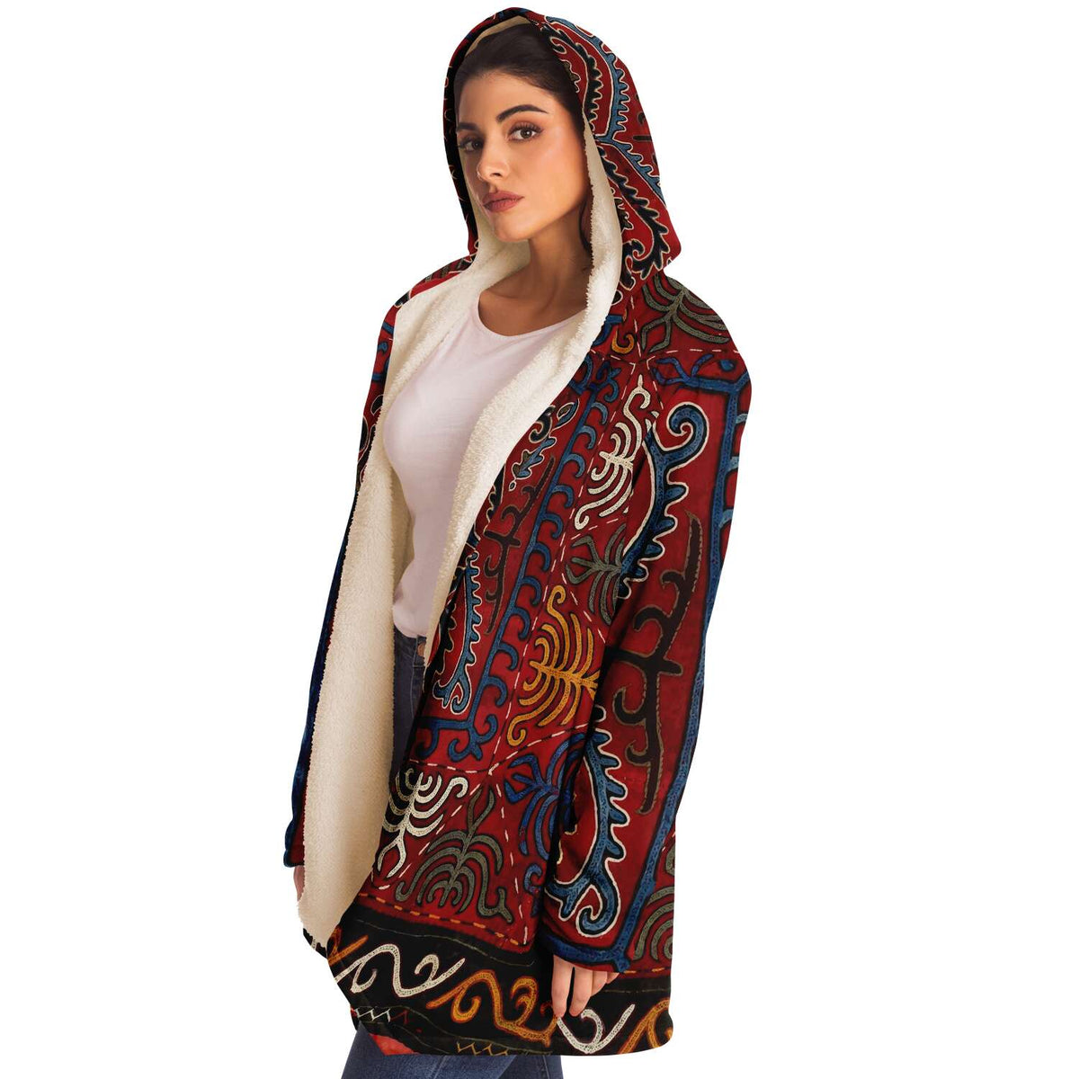 Kyrgyz Traditional Design (Central Asia) Tribal Modern Dream Cloak