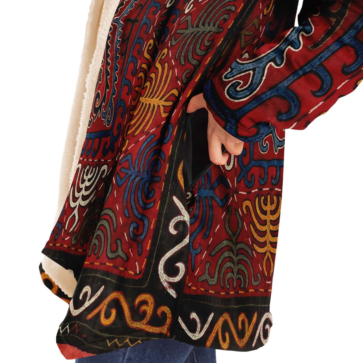 Kyrgyz Traditional Design (Central Asia) Tribal Modern Dream Cloak