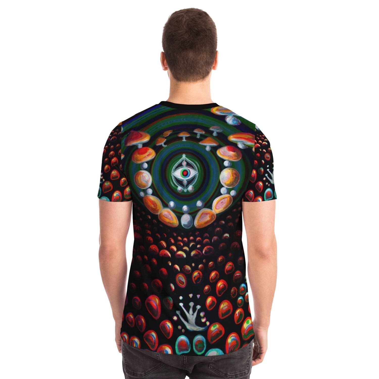 T-shirt Lick the Toad | Original DMT Shroom Magic Mushrooms | Psychedelic Toad Trippy Frog Meditation Graphic Art T-Shirts