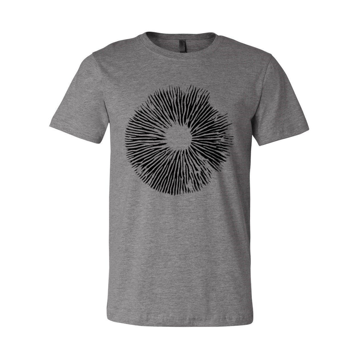 T-Shirts XS / Deep Heather Magic Mushroom Spore Print | Mycology Gift | Magic Mushroom Spore, Psilocybin Graphic T-Shirt Tee