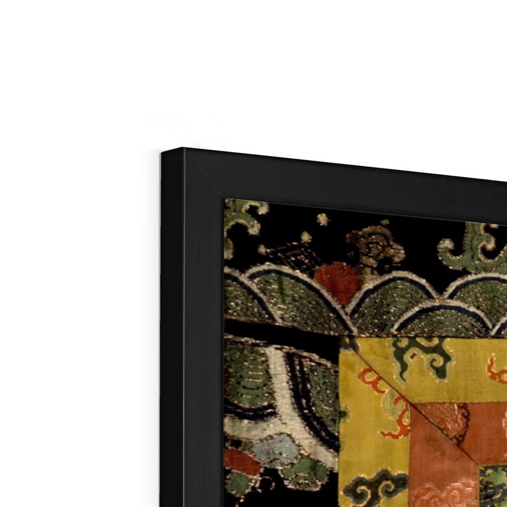 Mahakala in Diverse Forms with Other Dharma Protectors | Tibetan Buddhist Mythology | Sacred Thangka Mandala Vintage Framed Art Print