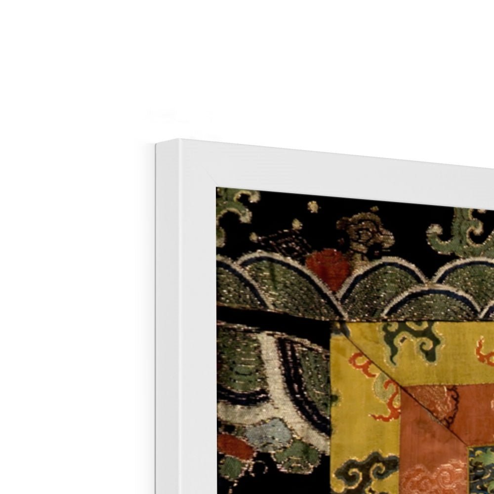 Mahakala in Diverse Forms with Other Dharma Protectors | Tibetan Buddhist Mythology | Sacred Thangka Mandala Vintage Framed Art Print