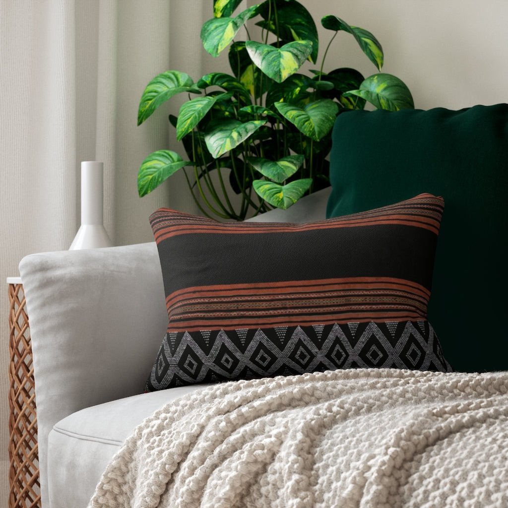 Maio Inspired (Central Asian) Rectangular Tribal Pillow | Various Sizes