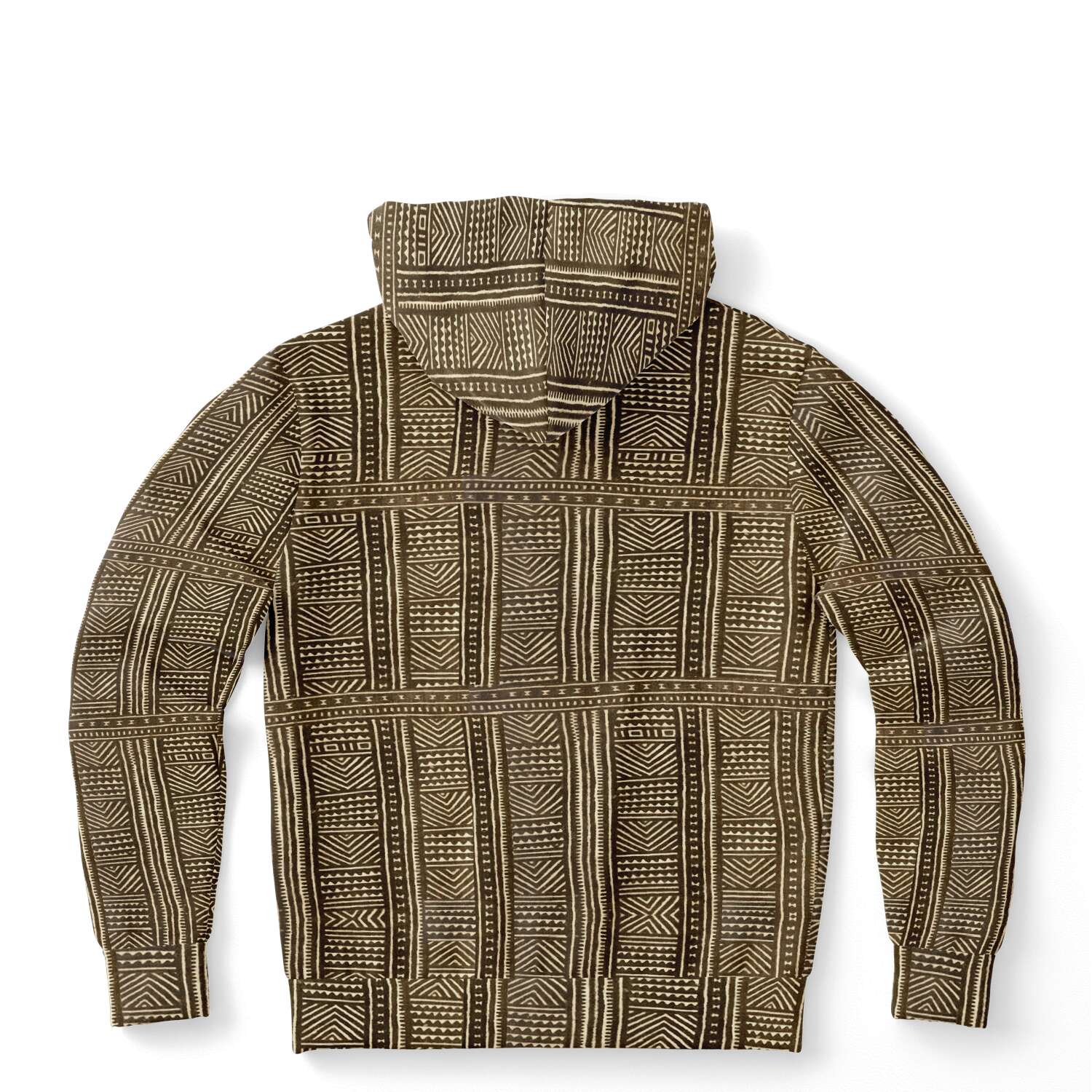 Mali Mudcloth Hoodie Unisex Traditional Tribal Design Bogolan Afrocentric Jacket Vintage Kuba Boho Hippie Gift Ethnic Pullover Hoodie
