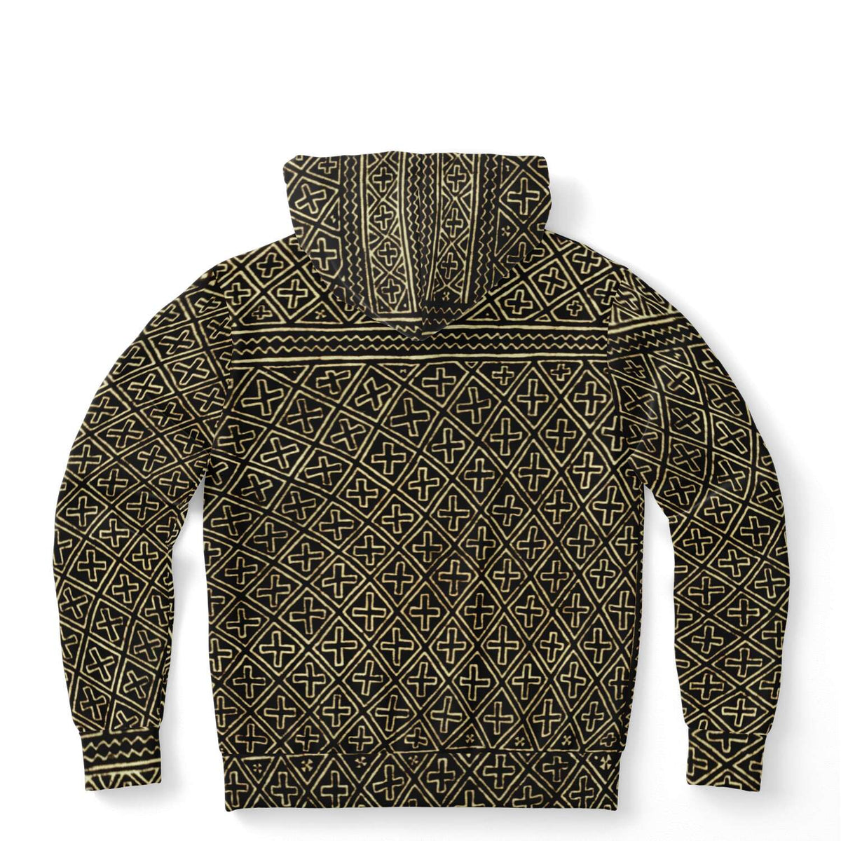 Mali Mudcloth Hoodie, Urban Nomad, Kuba Cloth, Kilim, Baluch, Ethnic Jacket African Hippie Textile Tribal Sweater Unisex Pullover Hoodie