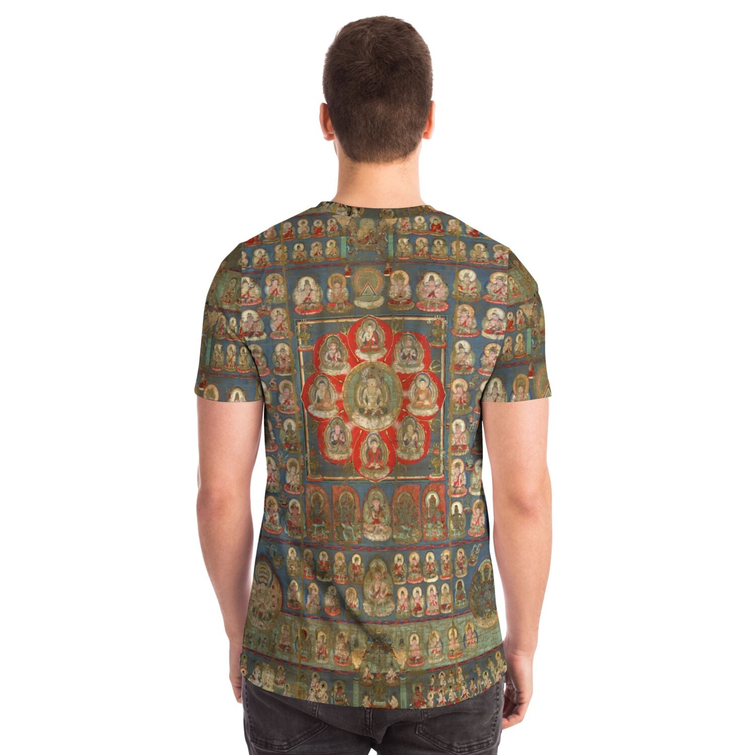 Mandala of the Two Worlds: Womb Mandala | Japanese Zen Buddhist Emptiness, Zazen, Vintage Dharma Graphic Art T-Shirt