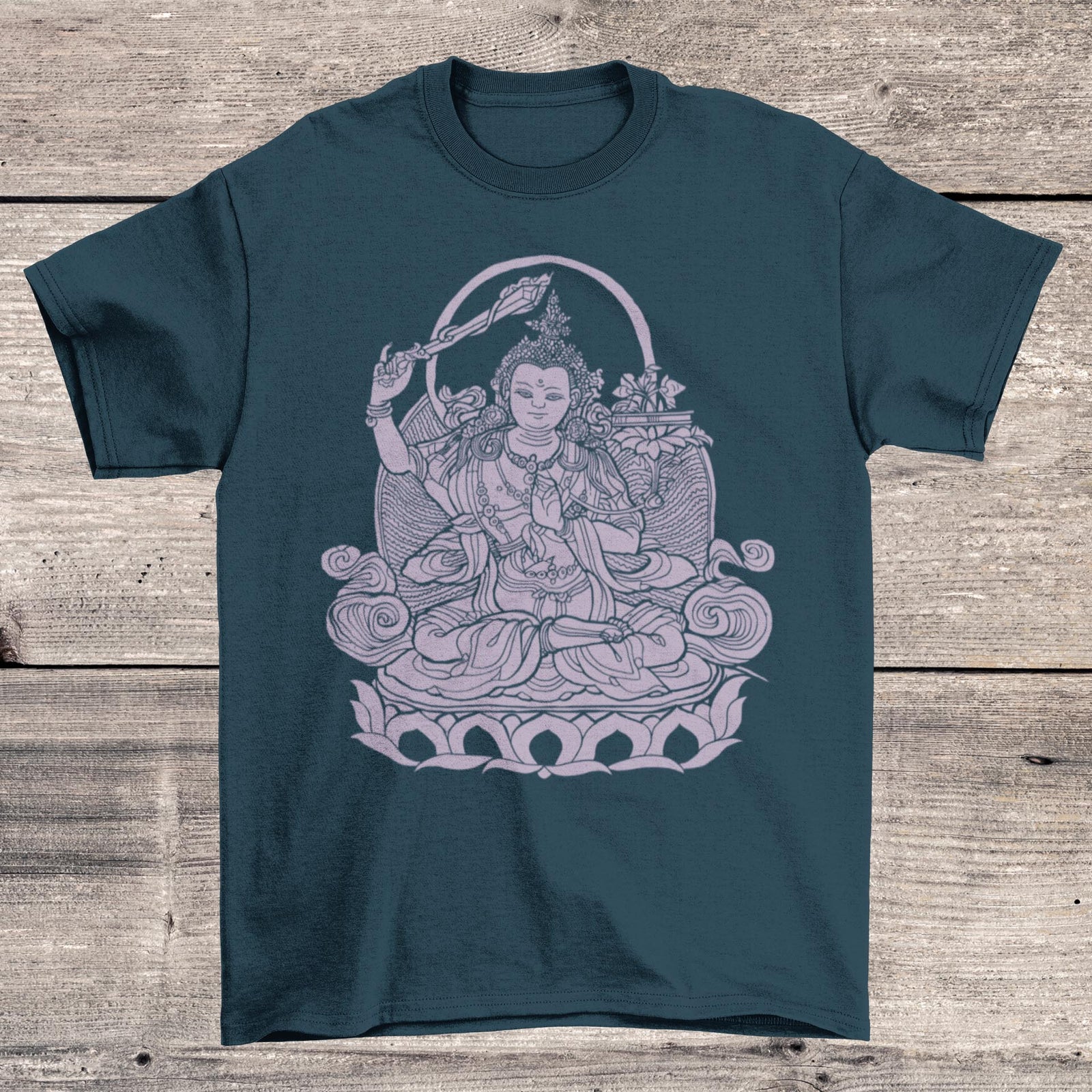Manjusri Bodhisattva Buddhist Mahayana Zen | Buddha Dharma Meditation | Vipassana Mindfulness Gift Zazen T-Shirt