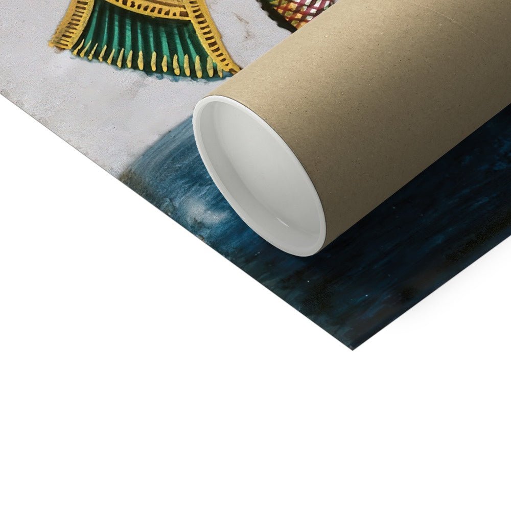 Matsya Print: Vishnu Avatar In the Form of a Fish | Incarnation Hindu Deity Vedic Gift | Antique Ocean Reincarnation Fine Art Print